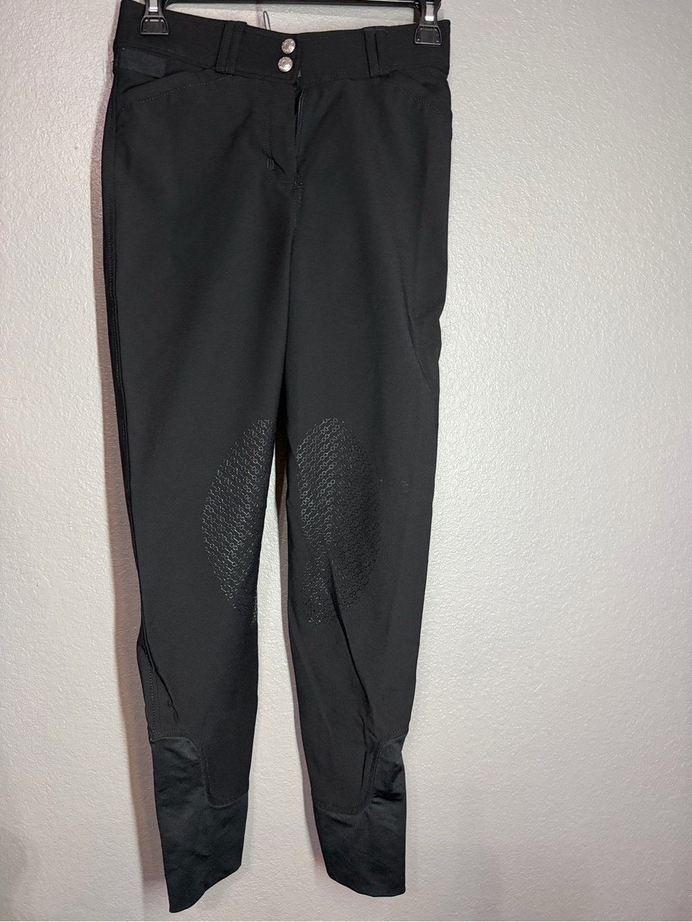 Dover Saddlery Black Women's Equestrian Breeches with Silicone Seat Grip